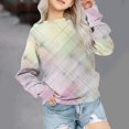 thumbnail image 2 of Yuyuzo Chandails en Molleton pour Filles Col Rond Manches Longues Décontracté Confortable Bloc de Couleur Pull d'Automne, 2 of 5