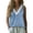 Blue, variant on Women's Lace Trim Spaghetti Strap Tank Tops V Neck Sleeveless Dressy Blouses Boho Vacation Outfits Beach Wear