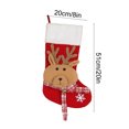 thumbnail image 3 of B 20 Inch Christmas Stocking With Snowflake Design For Holiday Decor Gift Storage Festive Home Decoration Christmas Party Essential 0.24 Lb, 3 of 7