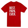 thumbnail image 1 of Best Papa Ever Cool Fathers Day Men's Red T-shirt, 1 of 1