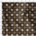 thumbnail image 4 of Soimoi Brown Velvet Fabric Geometrical Star Geometric Decor Fabric Printed Yard 58 Inch Wide, 4 of 5