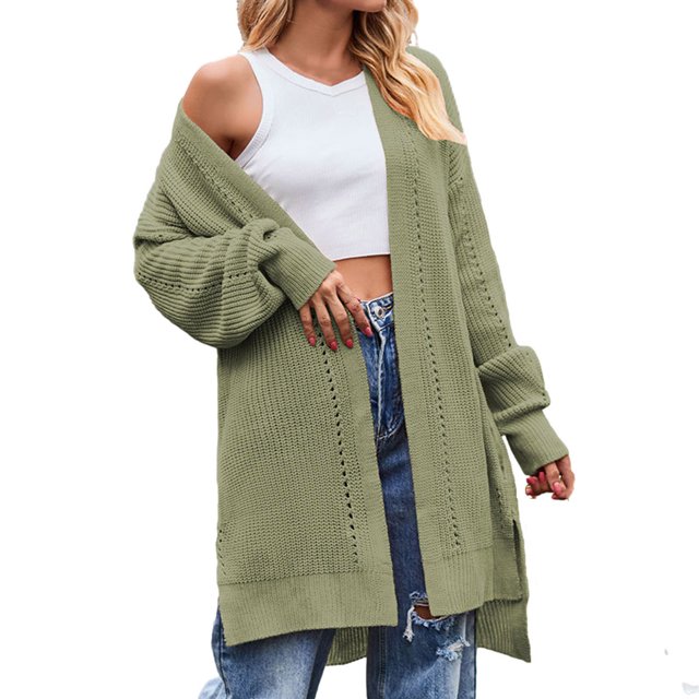 CEHVOM Femmes Décontracté Tricots Chandail à Manches Longues Manteau Couleur Cardigan pour Femmes Liquidation