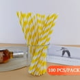 thumbnail image 1 of Fridja Clearance 100pc Paper Disposable Straws, 1 of 5