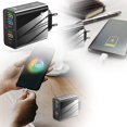 thumbnail image 4 of Chargeur de Voyage Multiport 65W - Type-C PD+3USB, Charge Auto-Optimisée, Universel pour Téléphones/tablettes, 4 of 4
