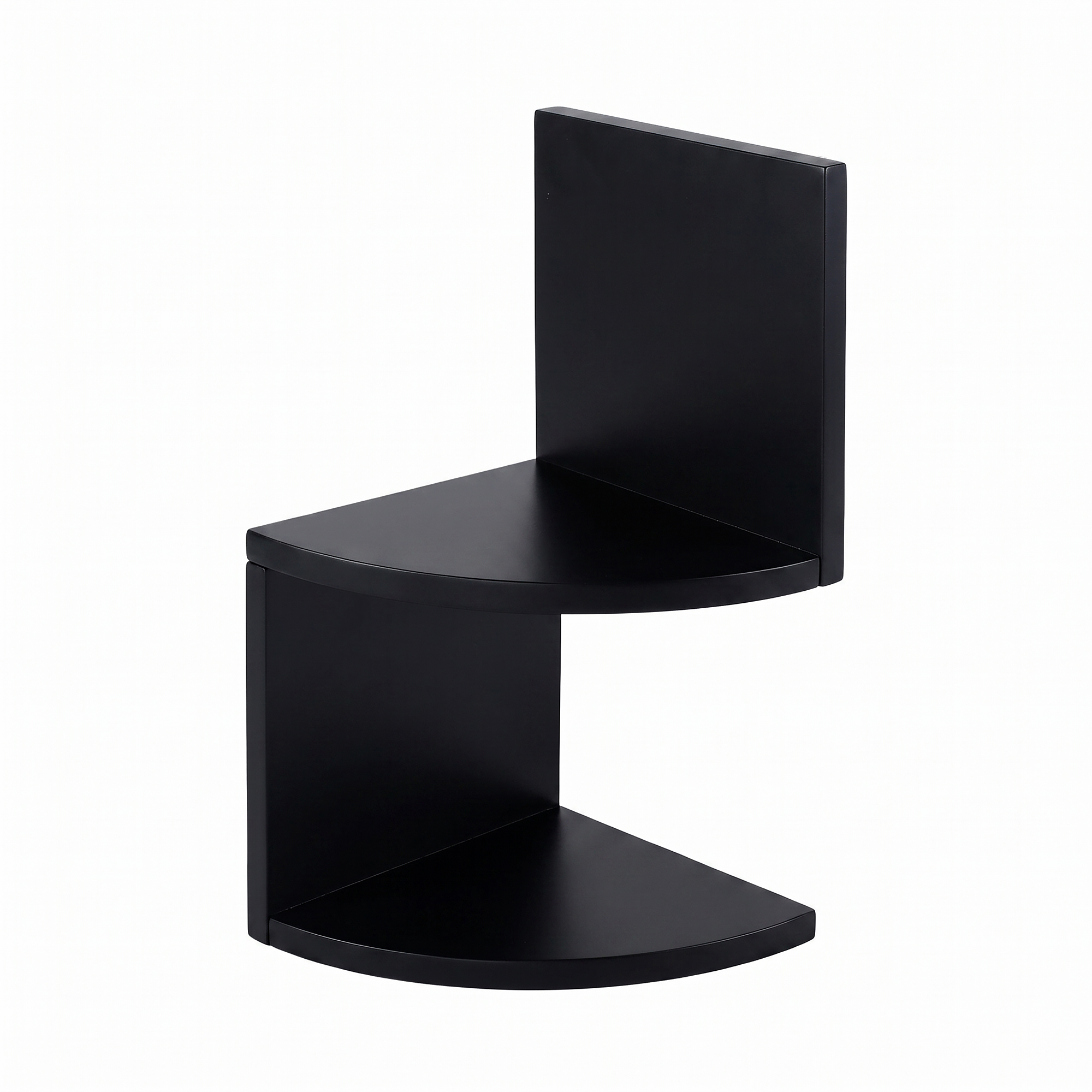 hometrends Black Corner Shelf Set