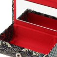 thumbnail image 4 of Étui à Rouge à Lèvres Motif Broderie Rayée Rétro Portable Noir, 4 of 8