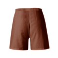thumbnail image 5 of Ovticza Bermudas pour Femmes Séchage Rapide Légers Shorts en Lin Golf Randonnée Voyage Shorts Camel 2TG, 5 of 5
