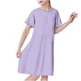 thumbnail image 1 of RXIRUCGD 2025 Vêtements d'Été pour Enfants 3-12 Ans Mode pour Enfants Pyjama Imprimé de Rêve Nuisette Mi-Mollet, 1 of 5