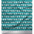 thumbnail image 1 of Soimoi Polyester Crepe Fabric Cat Animal Decor Fabric Printed Yard 52 Inch Wide, 1 of 3