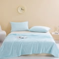thumbnail image 3 of Cool Comforters for Hot Sleepers,Cool Feeling Friendly Solid Color Washed Summer Breathable Comforter for Bed, 3 of 6
