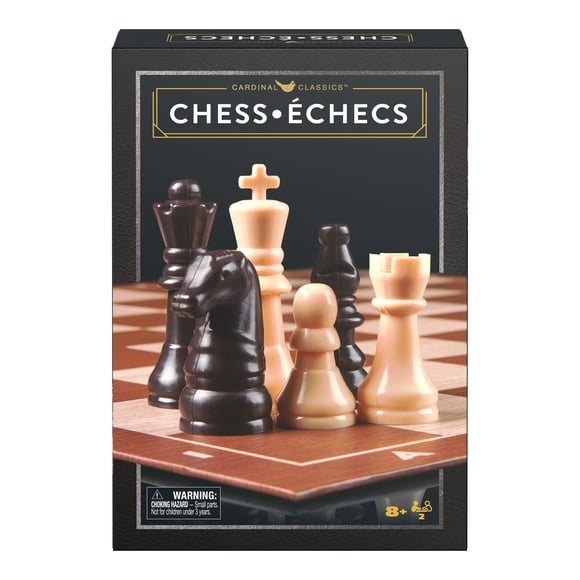 Cardinal Classics, Chess Set with Folding Chess Board and Chess Pieces 2-Player Strategy Board Game, for Adults and Kids Ages 8 and up
