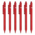thumbnail image 1 of Uxcell 6 Pcs Retractable Gel Pens, 0.5mm Black Ink Fine Point Smooth Writing Cute Aesthetic Pen Quick Dry for Office Home Journaling Note Taking Supplies, Red, 1 of 6