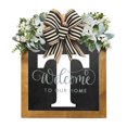 thumbnail image 1 of Last Name Front Door Wreath Front Door Porch Decoration for for Home Blessings Spring Parties, 1 of 2