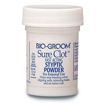 MPP Toilettage pour Chien Blessure Caillot Sûr Arrêt Saignement pour Animal Poudre Styptique Rapide Toiletteur Vétérinaire (.5 oz)