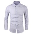 thumbnail image 1 of Chemises pour Hommes Chemise Formelle à Imprimé Coloré Manches Longues Col Rabattu Blouse Chemise, 1 of 1