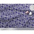 thumbnail image 2 of Soimoi Tissu Satin Modal Feuilles & Floral Imprimé 1 Yard 42 Pouces de Large, 2 of 3