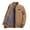 Solid Color, variant on Pisexur Fleece Jacket Men Men's Solid Color Corduroy Long Sleeved Pocket Stand Up Collar Jacket Coat Mens Winter Coats Warming Jacket