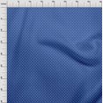 thumbnail image 3 of oneOone Polyester Lycra Medium Blue Fabric Polka Dots Sewing Material Print Fabric by The Yard 56 Inch Wide, 3 of 4