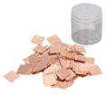 thumbnail image 2 of Copper Pad Shim Thermal Kit, 100Pcs Pure Copper Thermal Pads Copper Heat Sink Set, High Thermal Conductivity with Storage Box copper heatsink for Phone and PC Cooling, 2 of 7