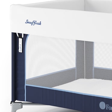 Foundations SnugFresh Housse de Lit de Bébé pour Parc de Jeu, Lot de 1, Blanc