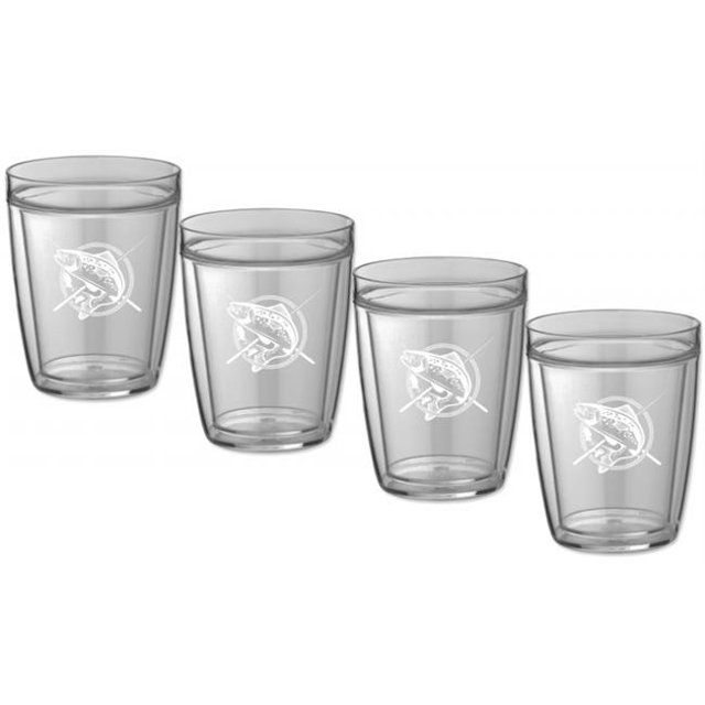 Kraftware Kasualware Corp 89214 14 oz. Boisson Courte à Double Paroi, Ensemble de 4