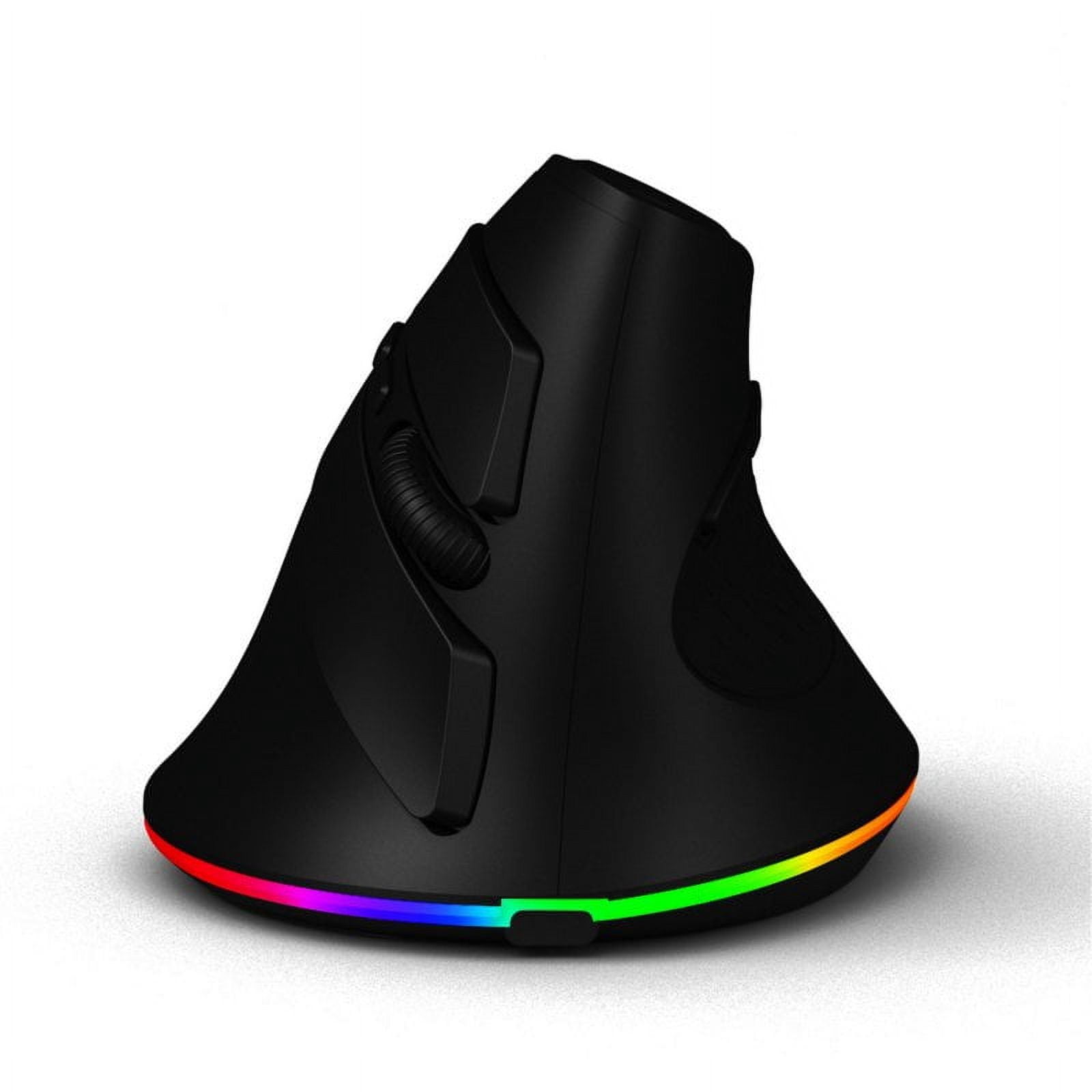 Wireless Vertical Mouse Adjustable DPI 2.4GHz Wireless Mouse Ergonomic Gaming Mouse Dual Modes Connection Mice High Precision Mice Portable Mouse For PC Laptop Computer black