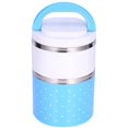 thumbnail image 1 of Layer Stainless Steel Thermo Thermal Insulated Lunch Box Bento Food Container With Handle, 1 of 9