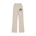 thumbnail image 4 of Capris Décontractés en Coton et Lin Imprimé Taraxacum Taille Haute pour Femmes, 4 of 4