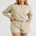 thumbnail image 3 of Ensemble de Sweat-Shirt et Shorts Assortis pour Pyjamas pour Femmes, 3 of 9
