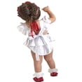thumbnail image 3 of Combinaison Short Dos Nu Sans Manches à Col Licou pour Nouveau-Née Fille avec Broderie de Roses, Princesse, Tenue d'Été pour Enfants, 3 of 4
