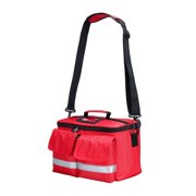braveheart First Aid Kit Bag Empty Storage Pouch First Aid Bag for Hiking Office Travel dark blue red 32x19x18cm