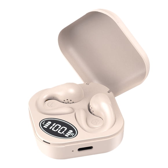 Écouteurs-boutons, Son Hi-Fi Écouteurs à Oreille Ouverte avec Affichage de Puissance, Sûrs et Confortables, Connexion, Longue Autonomie, Légers et Portatifs