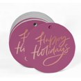 thumbnail image 2 of Inkdotpot Happy Holiday Bottle Tag Real Rose Gold Foil Favor Hang Tags 100 Pack, 2 of 6