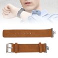 thumbnail image 4 of Soft Leather Band, Easy Install Flexble Perfect Fit Watch Wristbands Waterproof  For  Watch FIT Brown, 4 of 8