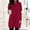 Wine, variant on HUITKMM cotton Long Sleeve Shirt Women Women Autumn and Winter Comfortable Round Neck Long Sleeve Long T Shirt Top Pocket Puff Sleeve Print Top XL