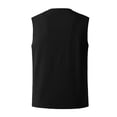 thumbnail image 4 of Styesk Tank Tops Men Men's Fashion Drawstring Color Cotton And Linen Sleeveless T-shirt Tops, 4 of 5