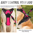 thumbnail image 2 of BARKBAY No Pull Dog Harness Front Clip Heavy Duty Reflective Easy Control Handle for Large Dog Walking(Pink S), 2 of 5