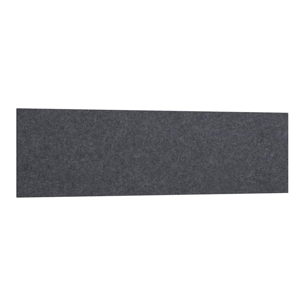 Pemberly Row 57"W Contemporary Polyurethane Acoustic Tackboard in Cool Charcoal