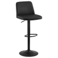 thumbnail image 1 of Bouclair Black Faux Leather and Metal Bar Stool, 1 of 10