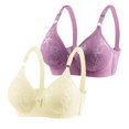 thumbnail image 1 of Timegard 2 Pc Bras Summer for Women Adjustable Strap Lace Full Coverage Wirefree Comfortable Everyday Bra, 1 of 3