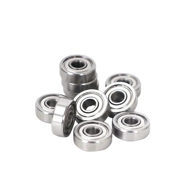 Bimetal Bouclier d'Étanchéité Micro Roulement à Gorge Profonde 5 Pcs R2ZZ 3.175x9.525x3.967mm ABEC-5 Rangée Simple Roulements à Billes à Gorge Profonde, Facile à Utiliser