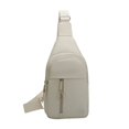 thumbnail image 2 of Sac de Poitrine en Tissu Sac Bandoulière Sac de Sport Sac de Poitrine Portable Rangement à Multiples Poches, 2 of 6