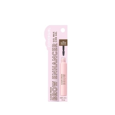 COVERGIRL Clean Fresh Brow Enhancer Gel Wax, Flexible Hold, Non-Sticky, Non-Crunchy, All-Day Wear, Vegan Formula