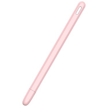 Stylet Tactile pour Tablette Housse de Protection pour Apple Pencil 2 Étuis Portable en Silicone Souple Accessoire Rose