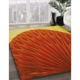 thumbnail image 3 of Ahgly Company Tapis d'Intérieur Lavable en Machine Carré Orange Citrouille Transitionnel, 7 Pieds Carré, 3 of 7