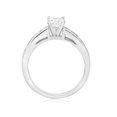 thumbnail image 3 of 1 1/4ct Princess Cut Diamond Engagement Ring 3/4ct ctr 14K White Gold, 3 of 4