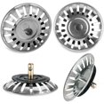 thumbnail image 3 of 2PCS Stainless Stee Kitchen Sink Stopper Sink Strainer Durable Antifouling Sink Filter Kitchen Drain Stopper, 3 of 7