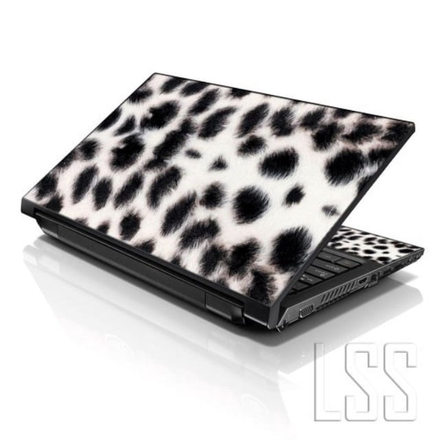 LSS White Cat Laptop Skin Sticker Decal Cover Fits 13" to 16" Laptops