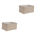thumbnail image 3 of maskred Sturdy And Durable Cabinet Storage Bag For Well Organized Space Foldable Storage Box With Handle Cotton Multifunctional Beige 2Set, 3 of 6