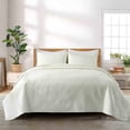 thumbnail image 1 of Peace Nest Premium Damask Pattern Reversible Coverlet Set 100% Soft Microfiber Fabric, Ivory, Full/Queen Size, 1 of 5